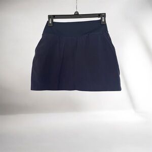 Puma Dark Blue Mini Skirt Built in Shorts and Pockets. Size XS